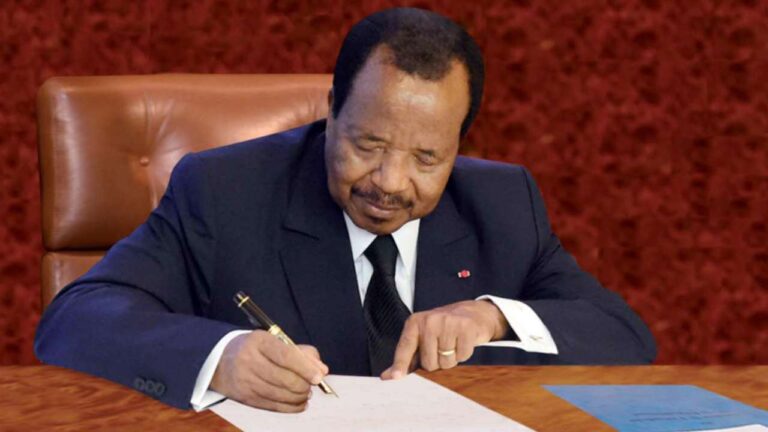 Biya signs